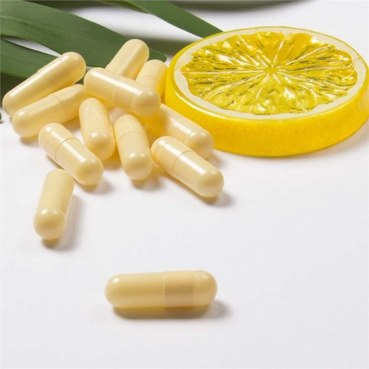 yellow empty veggie capsule