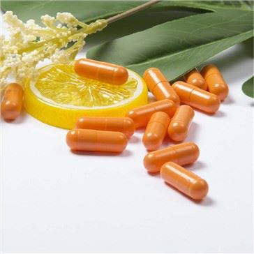 Farebné vegetariánske kapsuly